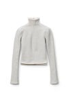 LONG-SLEEVE TURTLENECK IN STRETCH TERRY