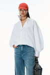 Alexander Wang white oversized organic cotton shirt
