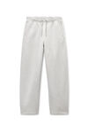 Alexander Wang light heather grey 水晶烫钻装饰抽绳灰色棉质毛圈布运动裤