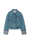 alexander wang デニム ウェーブカフ トラッカージャケット vintage medium indigo