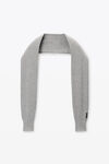 Alexander Wang heather grey 带袖混纺面料罗纹围巾