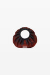 Alexander Wang black/burnt cherry crescent mini bag in distressed crystal hotfix