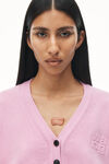 Alexander Wang pink lavender long sleeve cardigan with v neck