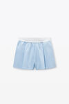 Alexander Wang oxford blue blue organic cotton boxer shorts