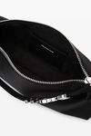 alexander wang grand sac souple en satin heiress avec breloques ornées de strass black