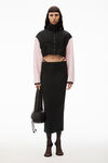 alexander wang 泰迪摇粒绒短款拉链夹克 light pink