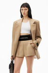 alexander wang safari short in cotton tailoring chino