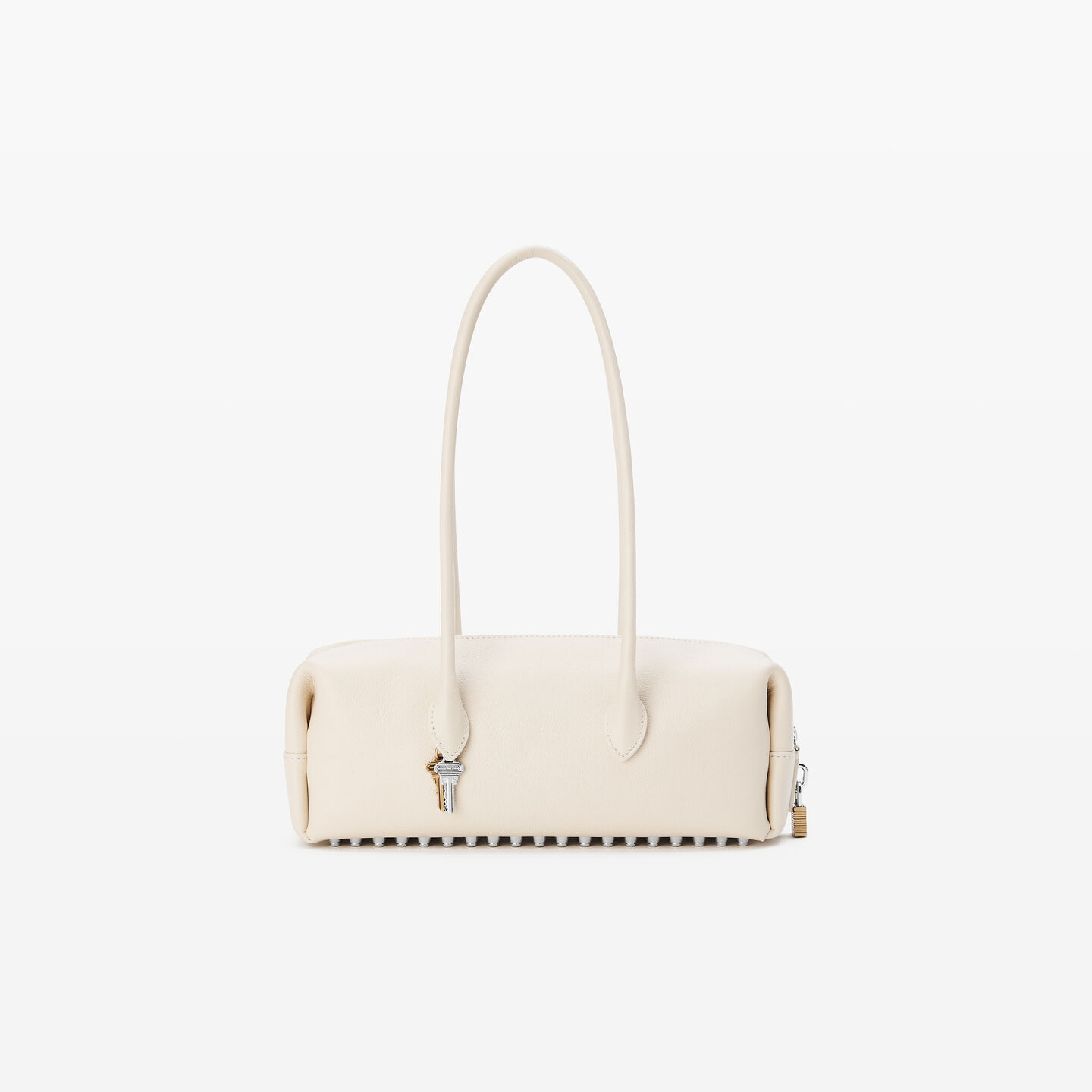 Alexander Wang Roux Top Handle Leather Medium In White