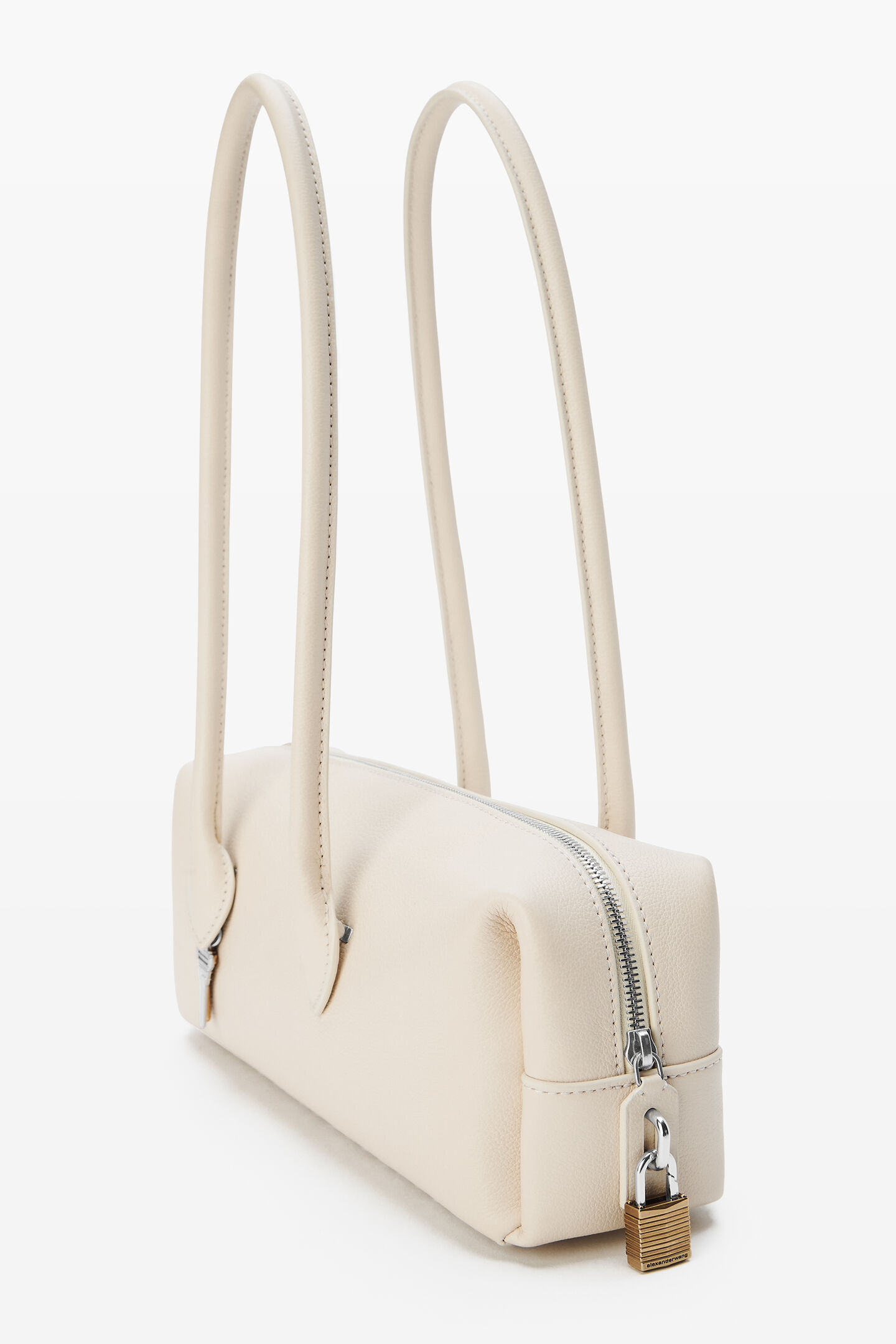 Alexander Wang Roux Top Handle Leather Medium In White