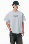 Alexander Wang light heather grey 浅灰色棉质宽松徽标 t 恤