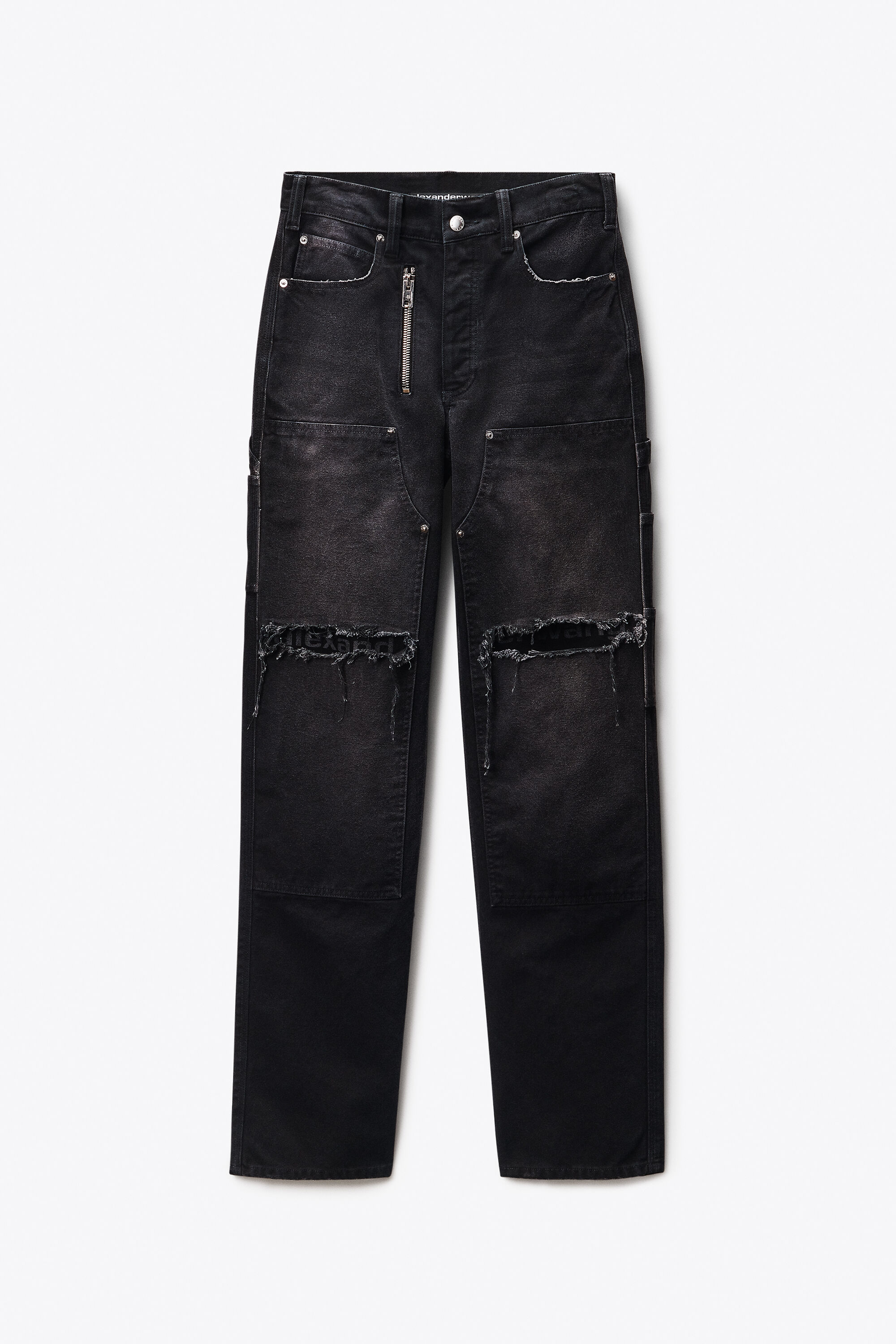Zip Carpenter Pant in VINTAGE BLACK | alexanderwang®