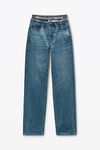 Alexander Wang vintage medium indigo jeans ez indaco con design integrato
