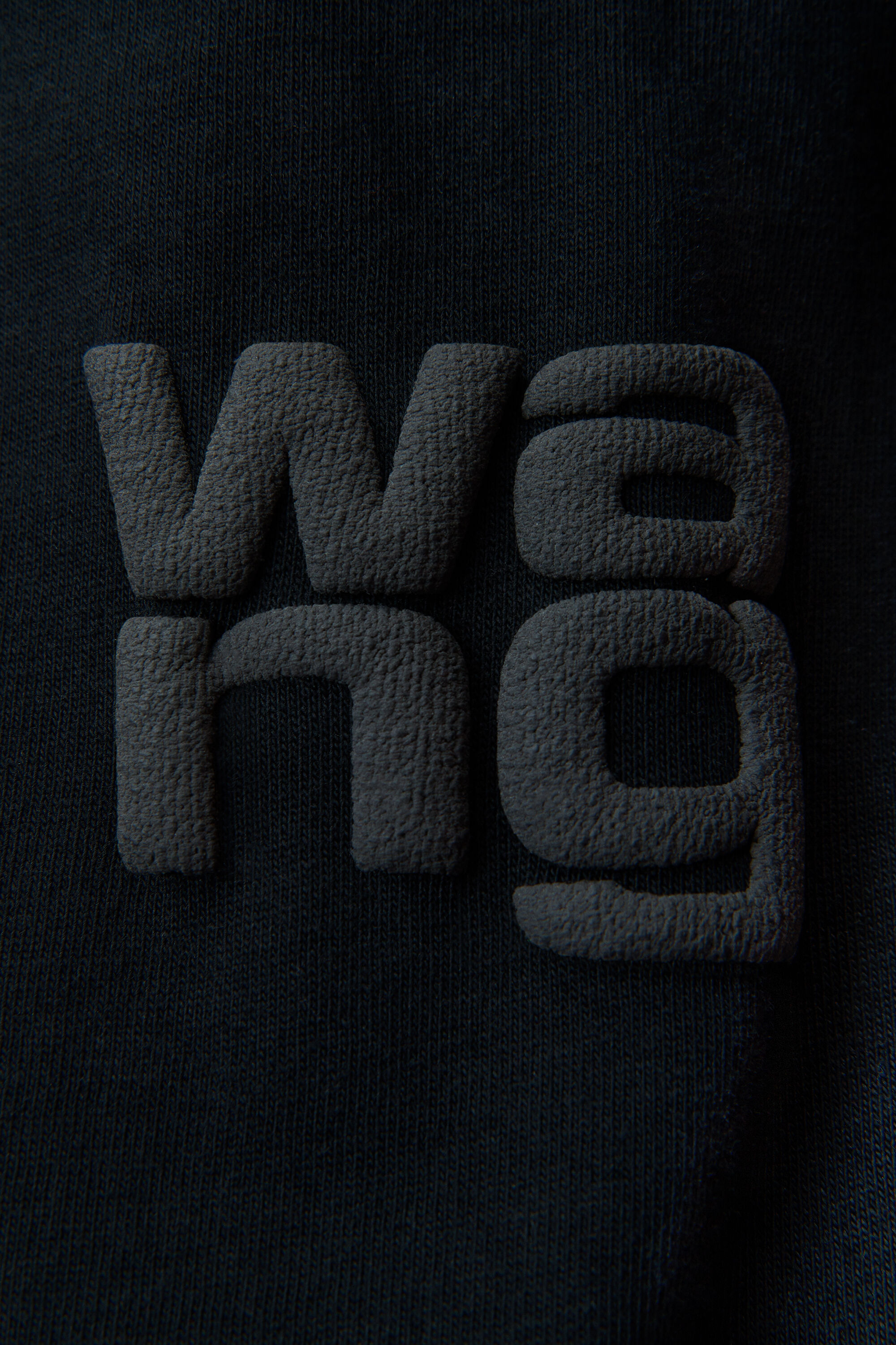 トップス alexanderwang Black Puff Logo TEE L PUFF LOGO TEE IN COTTON JERSEY in BLACK | alexanderwang®