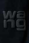 Alexander Wang black puff logo tee in cotton jersey