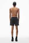 Alexander Wang washed black relaxed-fit shorts in heavy cotton jersey