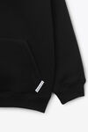 alexander wang kids hoodie in essential terry black