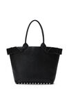 Grand sac fourre-tout Rhett noir en cuir