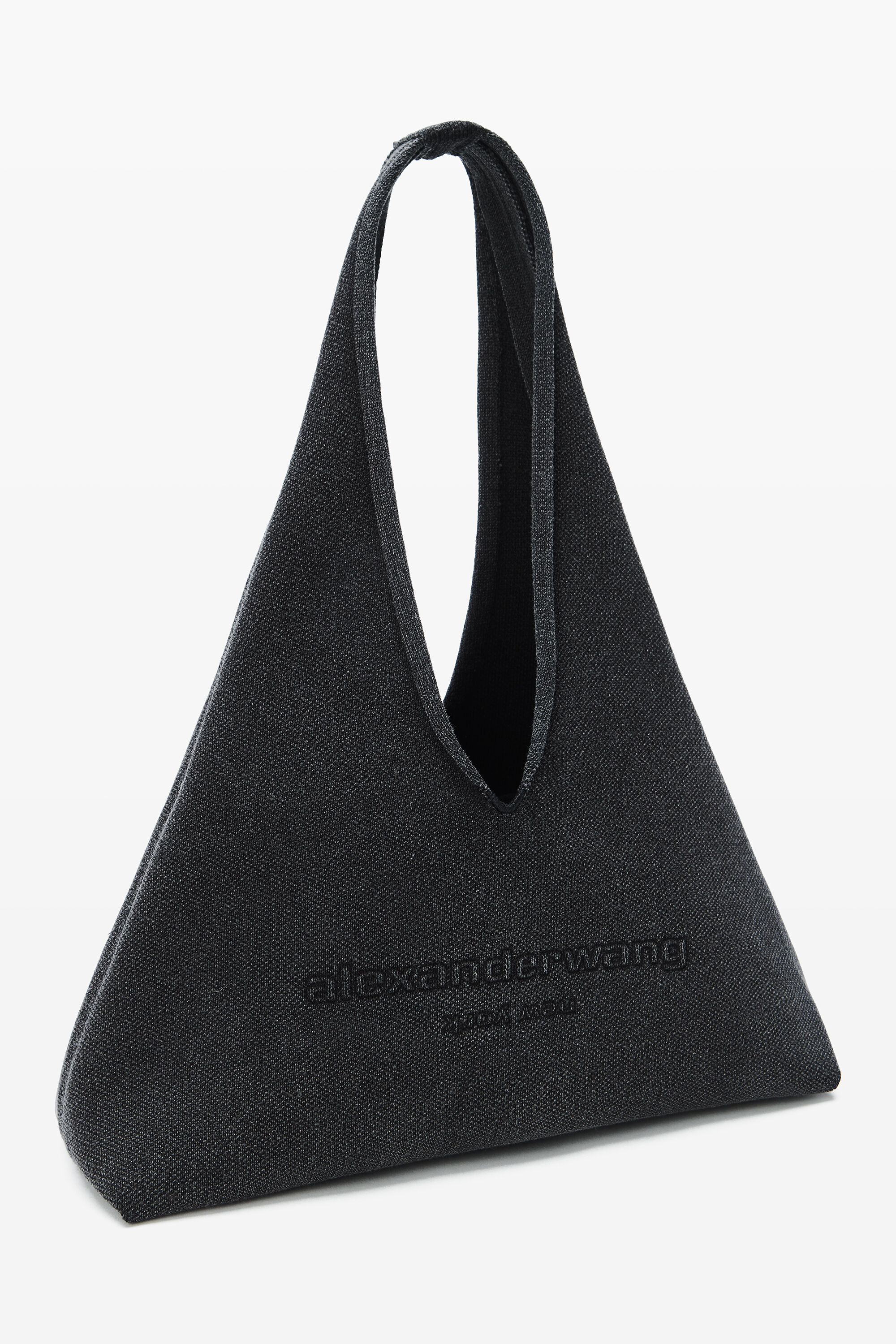 Black Small Isa Hobo in WASHED BLACK | alexanderwang®