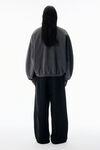 Alexander Wang washed asphalt 灰色半拉链运动衫