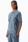 Alexander Wang washed blue ink blue cotton-jersey logo tee