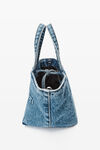 Alexander Wang vintage medium indigo punch small tote bag in vintage medium indigo