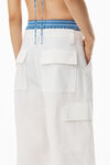 alexander wang 密织棉质工装裤 bright white