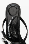 alexander wang dome 85 water snake strappy sandal black