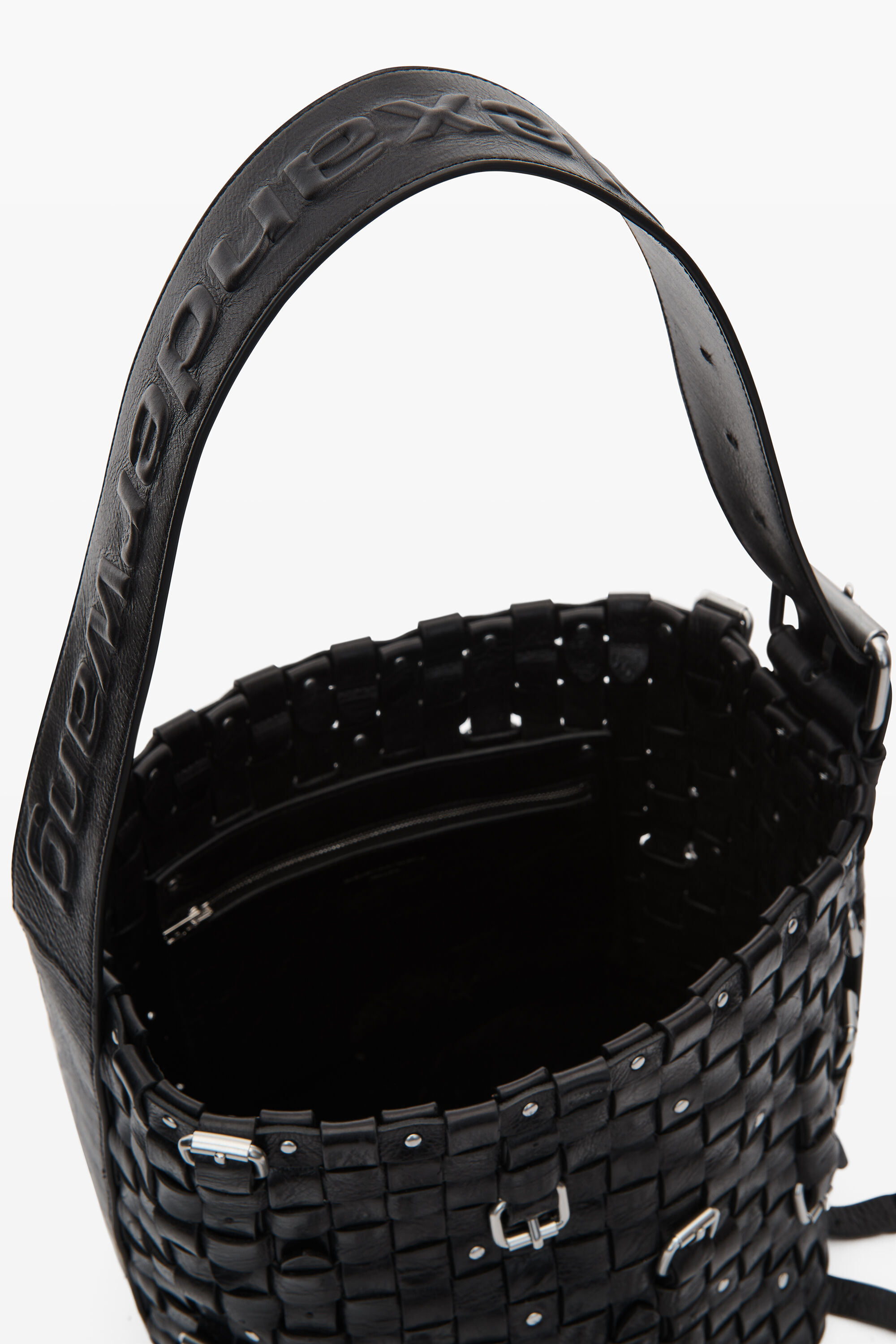 lock medium crackle leather hobo