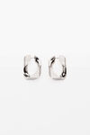 alexander wang crystal chain link earrings  pv silver