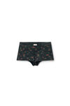 Alexander Wang washed black multi 花卉图案华夫格针织男童短裤