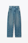 bonded cotton balloon jeans