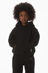 alexander wang kids hoodie in essential terry black