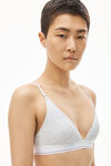 alexander wang 罗纹平纹布三角文胸 heather grey