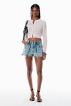 Alexander Wang light pink pink crystal hotfix cropped cardigan
