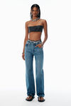 Alexander Wang vintage medium indigo jeans ez indaco con design integrato