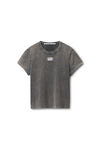 Alexander Wang washed cedar blade logo-embossed tee in cotton