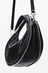 Alexander Wang black schwarze twyst mini-tasche aus memory-leder