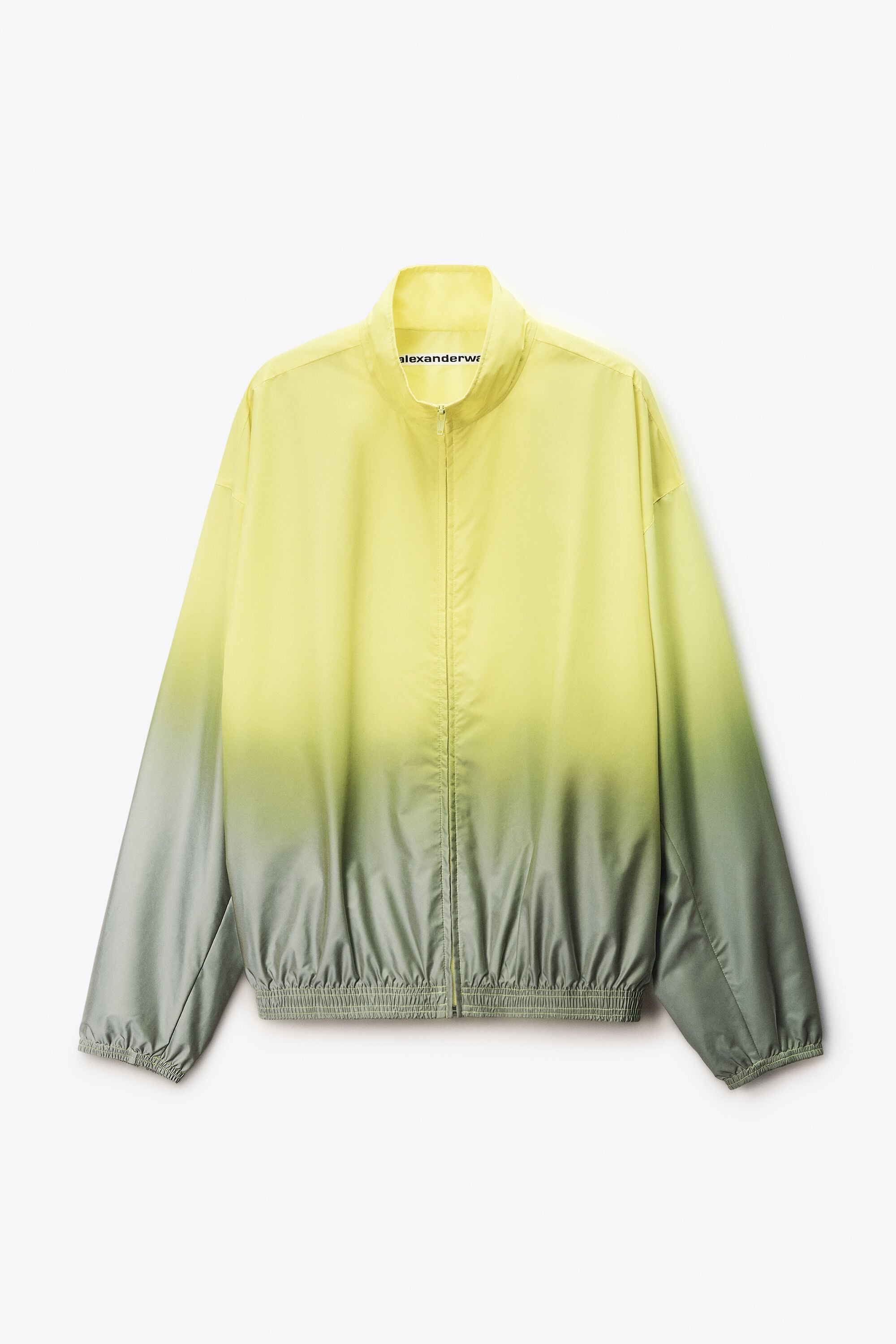 Unisex Reflective Track Jacket in SILVER/YELLOW | alexanderwang®