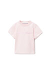 Alexander Wang light pink pink cotton shrunken logo tee