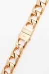 alexander wang cuban link necklace in stainless steel pv gold