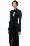 Alexander Wang black high-neck dress