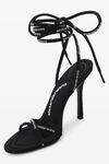 Alexander Wang black helix 105 strappy high heel sandal