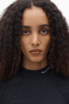 Alexander Wang black haut rash guard orné d'un logo