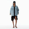 Alexander Wang light powder blue blue oversized trucker jacket