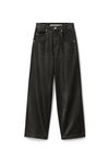 WIDE LEG JEAN IN COATED DENIM