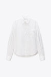 Alexander Wang white white cotton slashed sleeve shirt