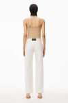 alexander wang clear hotfix camisole in light mesh ginger