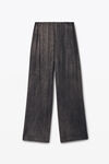 Alexander Wang washed charcoal crystal hotfix slim relaxed-fit pants