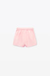 alexander wang kids classic boxer short in compact cotton light pink