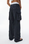 Alexander Wang asphalt pre-styled cargo pants with brief waistband